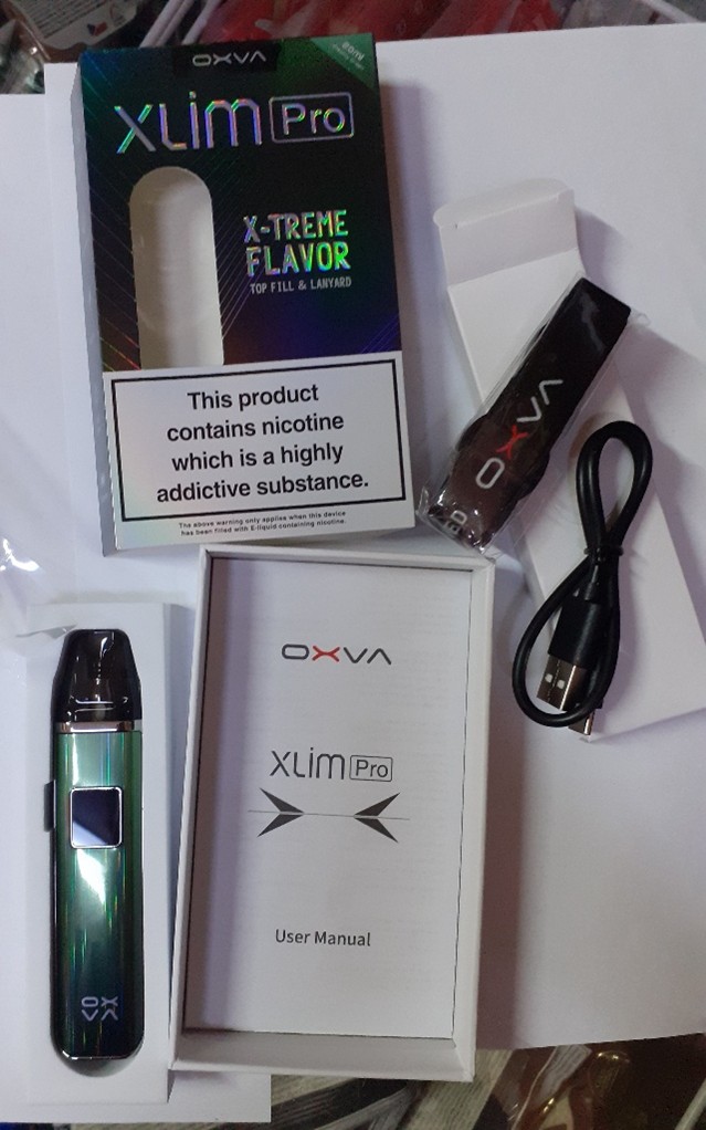 Elektronická cigareta opakovaně plnitelná OXVA xLim Pro, gleamy pink, gleamy green, 2,0 ml: Fotografie č. 2