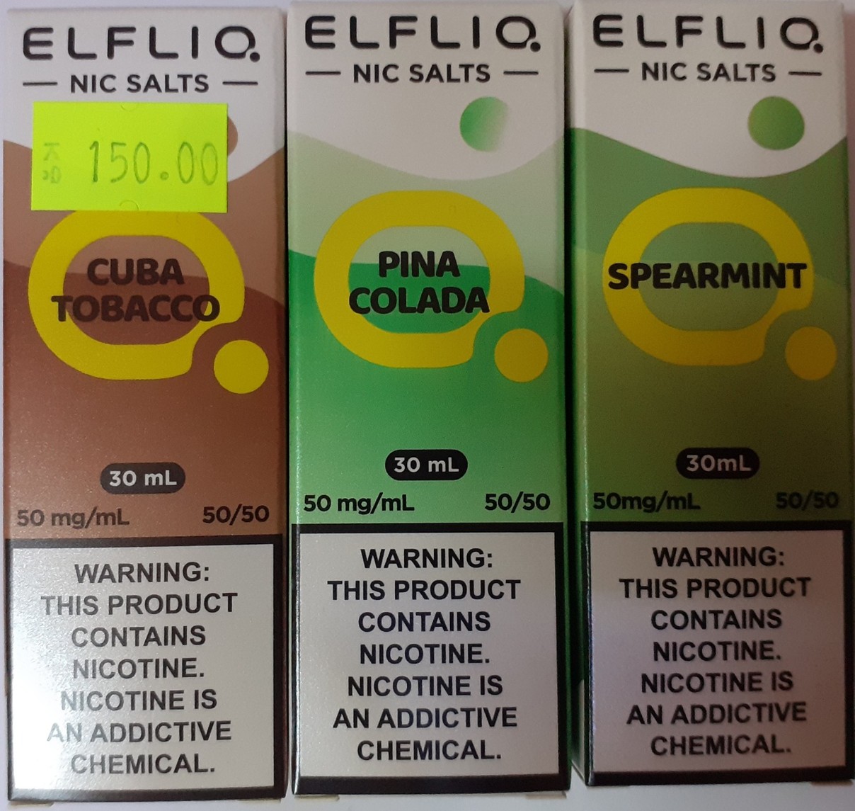 Náplň do elektronické cigarety ELFLIQ, nic salts, e-liquid, různé příchutě: Fotografie č. 1
