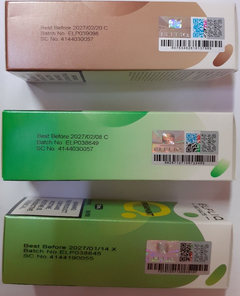 Náplň do elektronické cigarety ELFLIQ, nic salts, e-liquid, různé příchutě: Fotografie č. 7