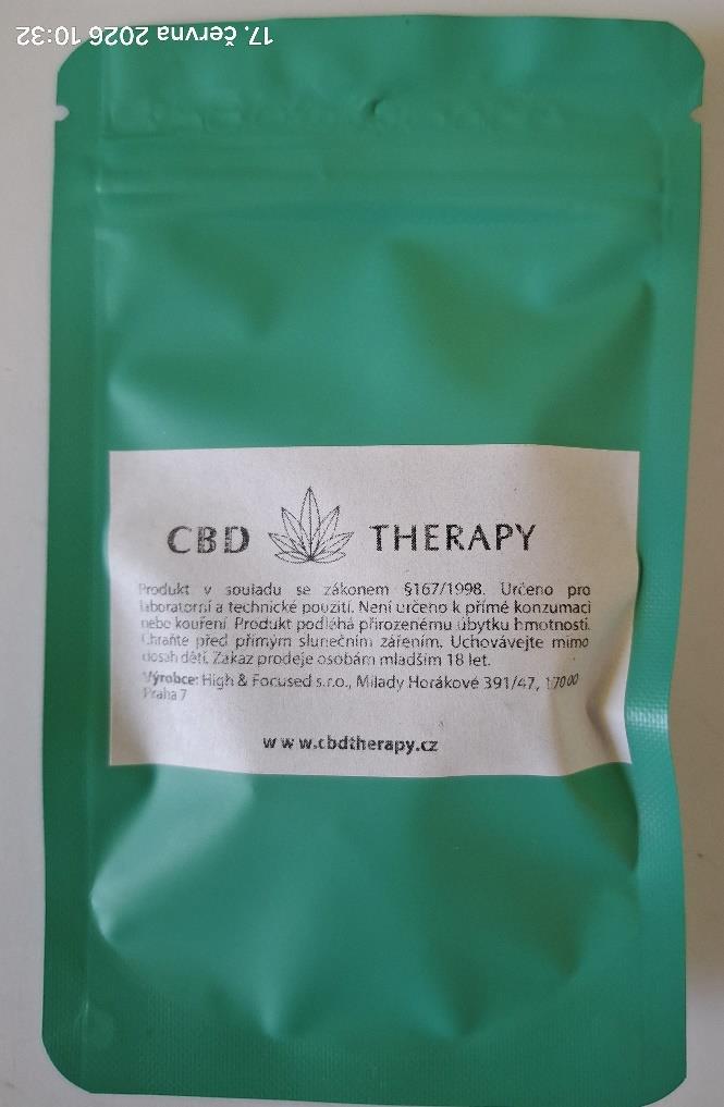 Bylinný výrobek určený ke kouření CBD THERAPY Green Crack THC-X, STRONG, 1 g: Fotografie č. 2