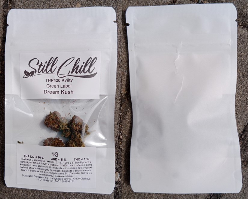 Bylinný výrobek určený ke kouření zn. Still Chill THP420 Květy Green Label Dream Kush 1 G: Fotografie