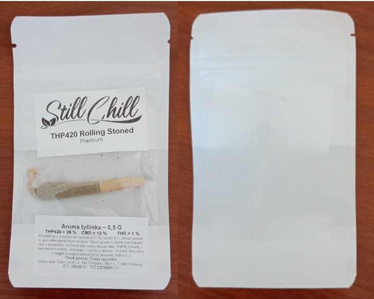 Bylinný výrobek určený ke kouření zn. Still Chill THP420 Rolling Stoned Premium, Aroma tyčinka - 0,5 G: Fotografie