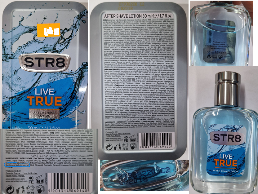 Voda po holení STR8, LIVE TRUE, AFTER SHAVE LOTION: Fotografie